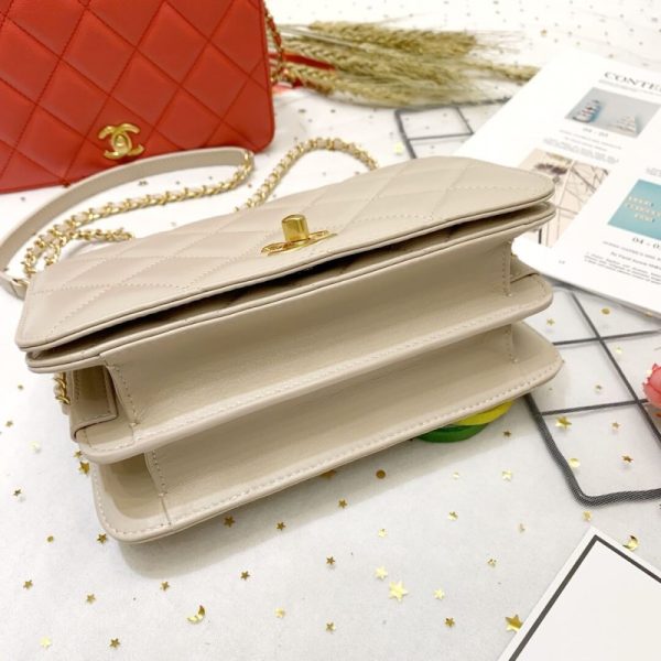 Replica Chanel Calf Leather Single Flap Bag – As8869 - Image 7