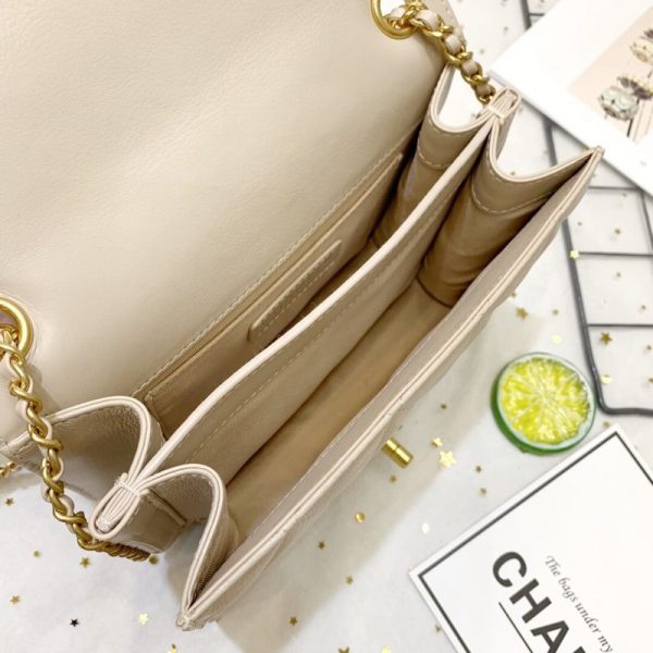 Replica Chanel Calf Leather Single Flap Bag – As8869 - Image 9
