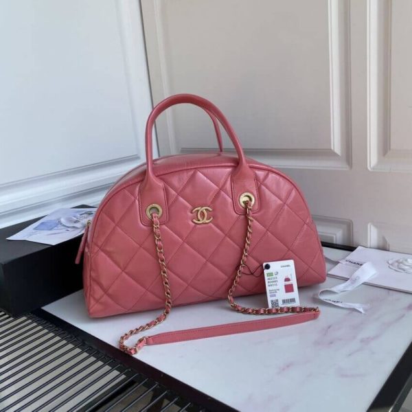 Chanel Calfskin Bowling Bag Replica - Style As2223 - Image 2