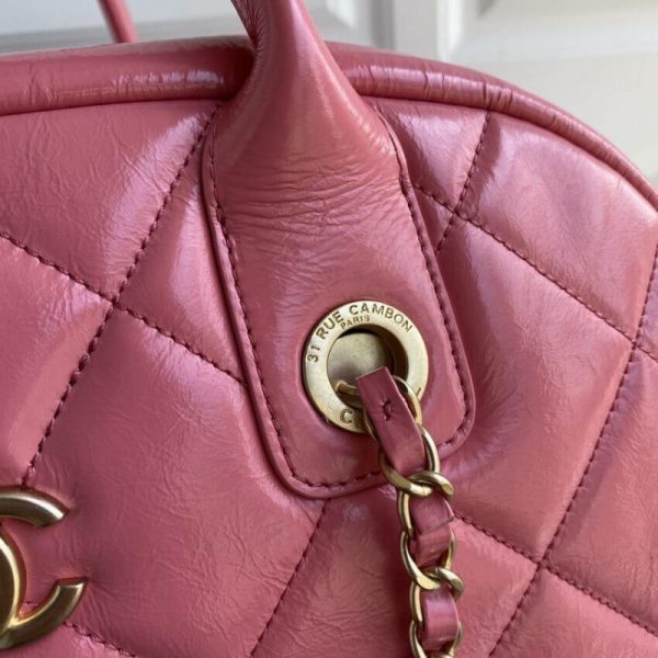 Chanel Calfskin Bowling Bag Replica - Style As2223 - Image 5