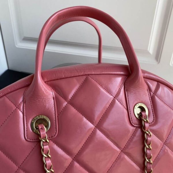 Chanel Calfskin Bowling Bag Replica - Style As2223 - Image 7