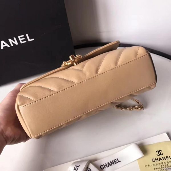 Chanel Replica Calfskin Flap Bag with Top Handle – As0804 - Image 6