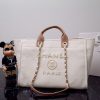 Best Replicas Bags - Replica Chanel Deauville Canvas Tote Bag with Pearl Accents Shop For Best Louis Vuitton LV Replica Bags With Cheap Price
