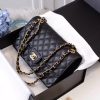 Best Replicas Bags - Black Replica Chanel Caviar Classic Flap Bag A01112 Shop For Best Louis Vuitton LV Replica Bags With Cheap Price