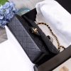 Best Replicas Bags - Black Replica Chanel Caviar Classic Flap Bag A01112 Shop For Best Louis Vuitton LV Replica Bags With Cheap Price