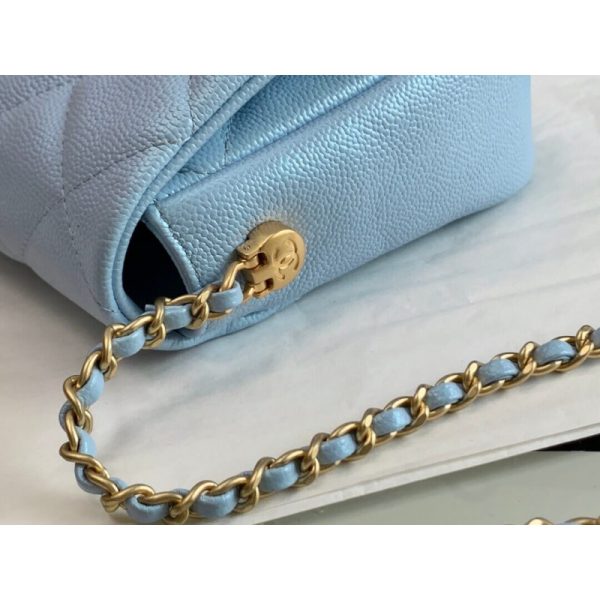 Chanel Caviar Pearl Crush Mini Flap Bag - Gold - Image 3