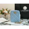 Best Replicas Bags - Chanel Caviar Pearl Crush Gold Ball Phone Clutch with Chain Shop For Best Louis Vuitton LV Replica Bags With Cheap Price