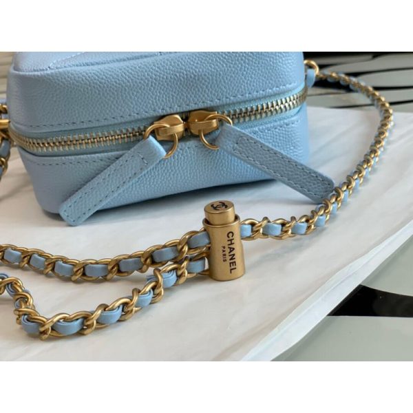 Chanel Caviar Pearl Crush Gold Ball Phone Clutch with Chain - Image 6