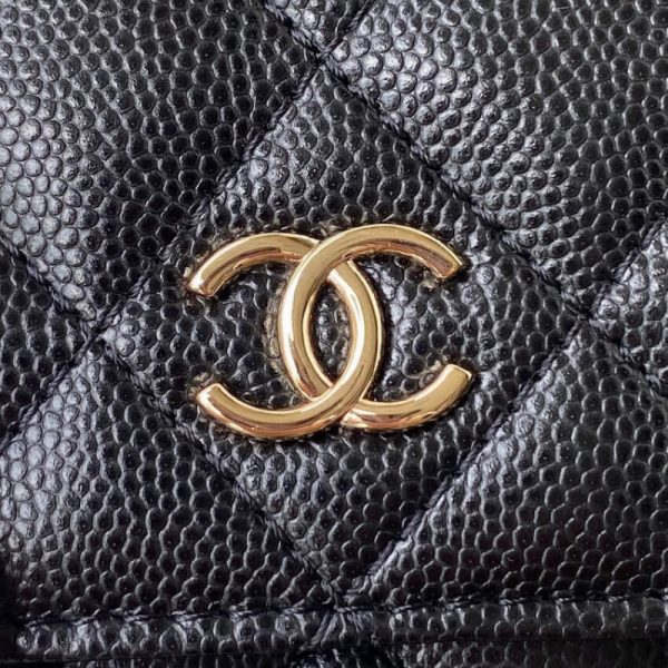 Chanel Caviar WOC Replica Wallet on Chain AP2400 - Image 3
