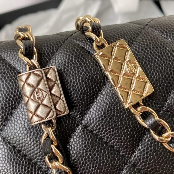 Chanel Caviar WOC Replica Wallet on Chain AP2400 - Image 4