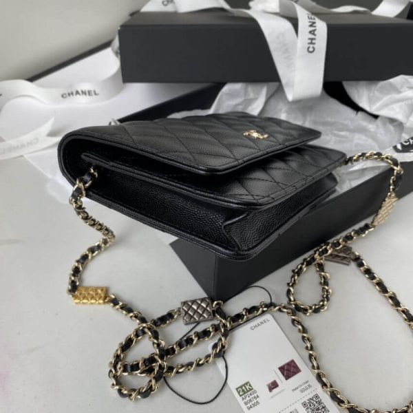 Chanel Caviar WOC Replica Wallet on Chain AP2400 - Image 6
