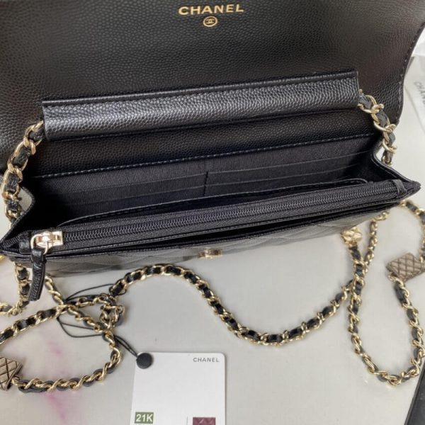 Chanel Caviar WOC Replica Wallet on Chain AP2400 - Image 8