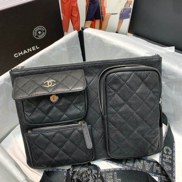 Replica Chanel Caviar Lambskin Case Set with Accessories - Image 3