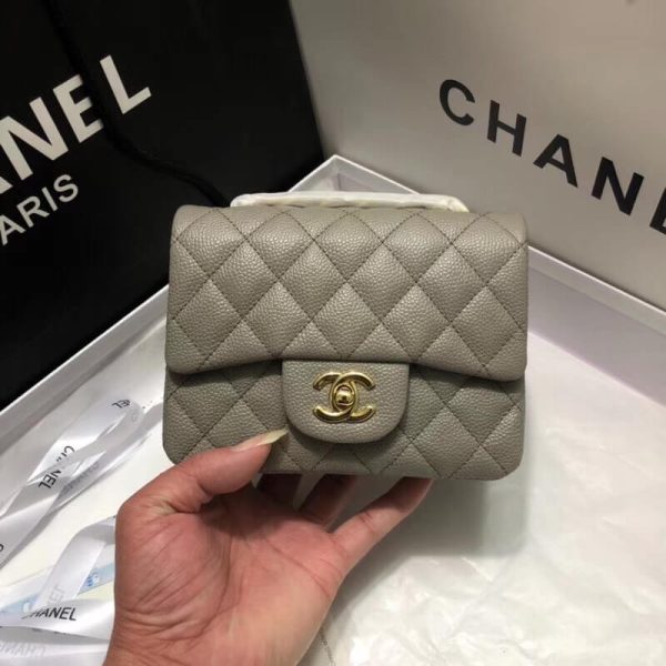 Replica Chanel 17cm Caviar Leather Classic Flap Bag 1115 - Image 2
