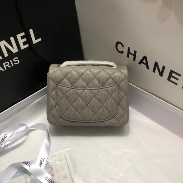 Replica Chanel 17cm Caviar Leather Classic Flap Bag 1115 - Image 3