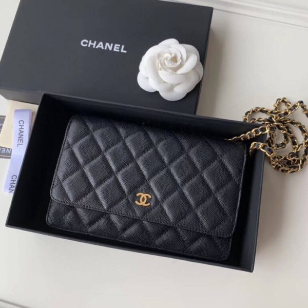 Chanel Caviar Quilted WOC Wallet Replica A33814 - Image 2