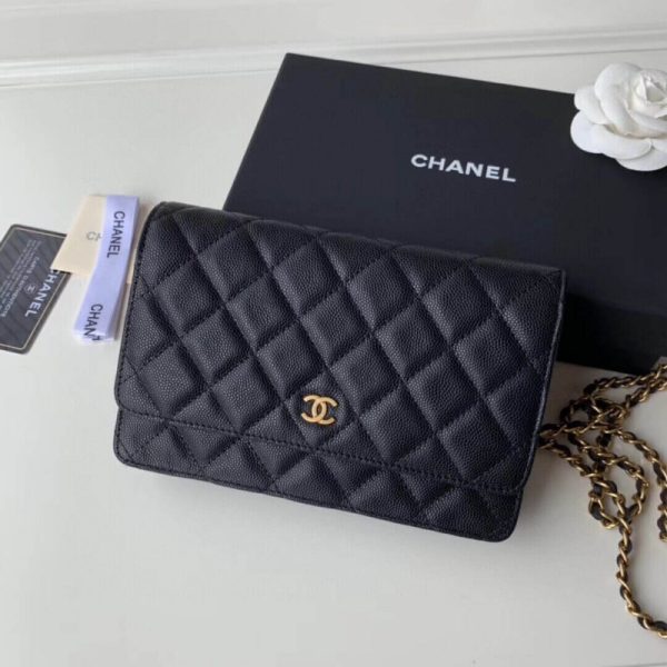 Chanel Caviar Quilted WOC Wallet Replica A33814 - Image 4