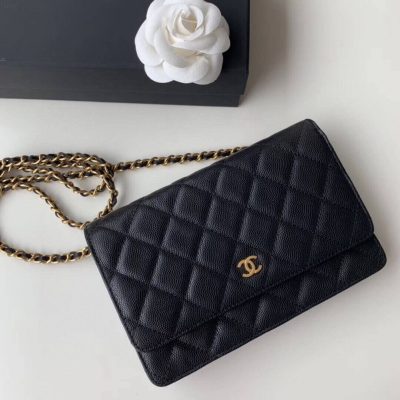 Chanel Caviar Quilted WOC Wallet Replica A33814