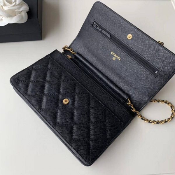 Chanel Caviar Quilted WOC Wallet Replica A33814 - Image 6