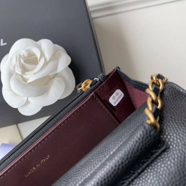 Chanel Caviar Quilted WOC Wallet Replica A33814 - Image 9