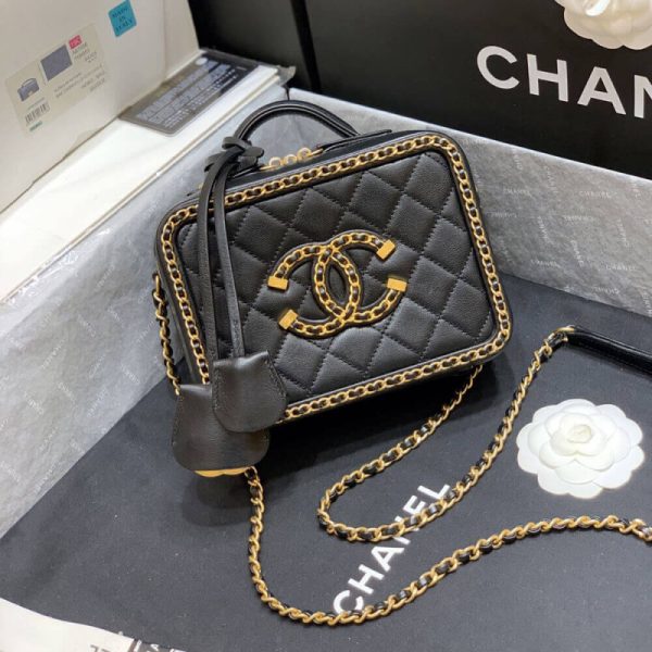 Chanel Replica CC Filigree Small Vanity Bag with Chain - Image 3