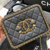 Best Replicas Bags - Chanel Replica CC Filigree Small Vanity Bag with Chain Shop For Best Louis Vuitton LV Replica Bags With Cheap Price
