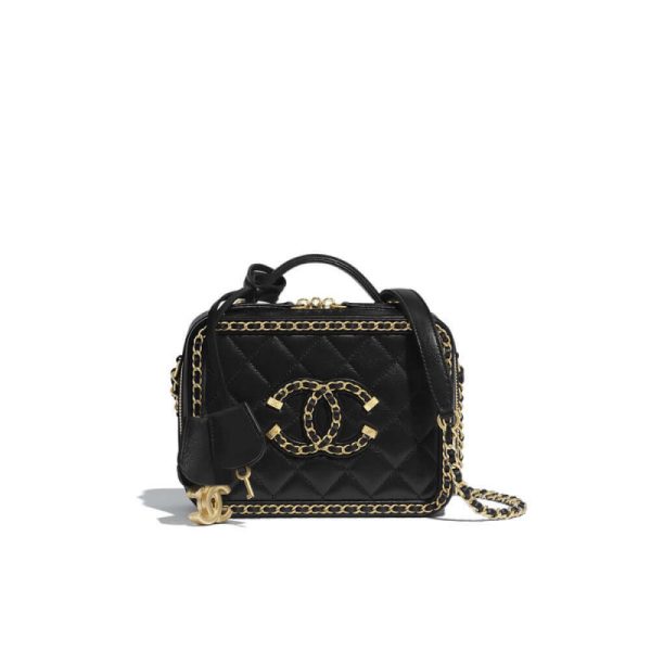Chanel Replica CC Filigree Small Vanity Bag with Chain