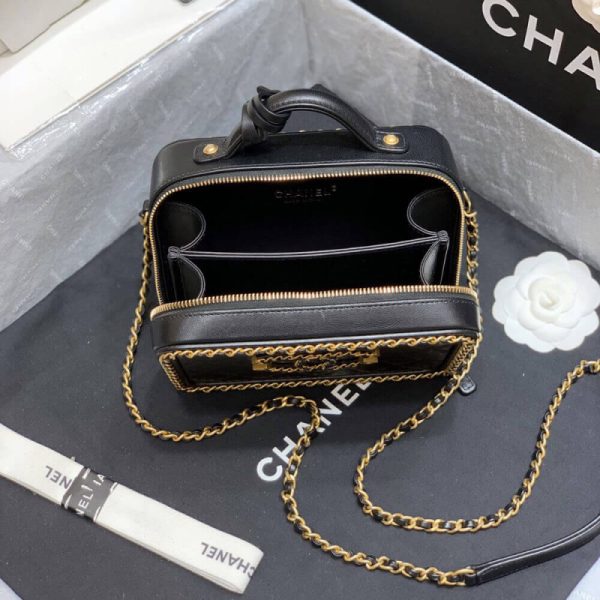 Chanel Replica CC Filigree Small Vanity Bag with Chain - Image 9