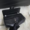 Best Replicas Bags - Chanel Chevron Caviar Classic Flap Bag - Black Replica A01112 Shop For Best Louis Vuitton LV Replica Bags With Cheap Price