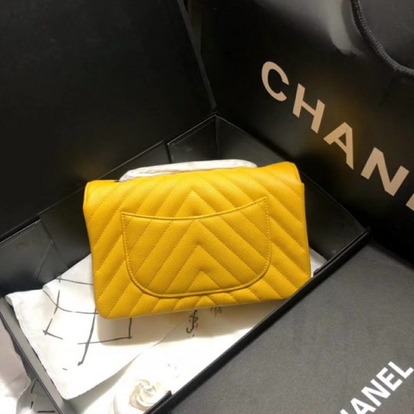 Chanel Chevron Caviar Leather 20cm Replica Flap Bag - Image 2