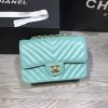 Best Replicas Bags - Replica Chanel Chevron Lambskin 20Cm Classic Flap Bag Shop For Best Louis Vuitton LV Replica Bags With Cheap Price