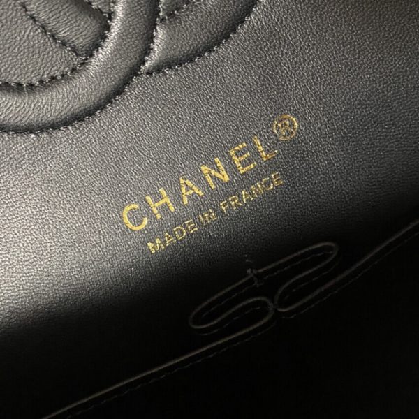 Chanel Classic Flap Replica in Black Tweed – Timeless Elegance - Image 9