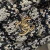 Best Replicas Bags - Chanel Classic Flap Black/Beige Glitter Tweed Replica 1112 Shop For Best Louis Vuitton LV Replica Bags With Cheap Price