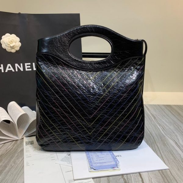 Replica Chanel Crumpled Calfskin 31 Shopping Bag 0091 - Image 3