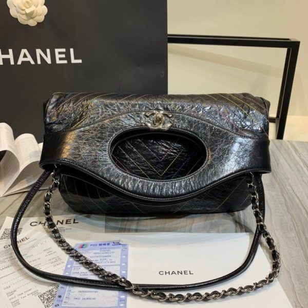 Replica Chanel Crumpled Calfskin 31 Shopping Bag 0091 - Image 4