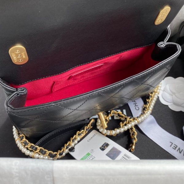 Chanel Crystal Pearl Chain Flap Bag Replica As2210 - Elegant Design - Image 9