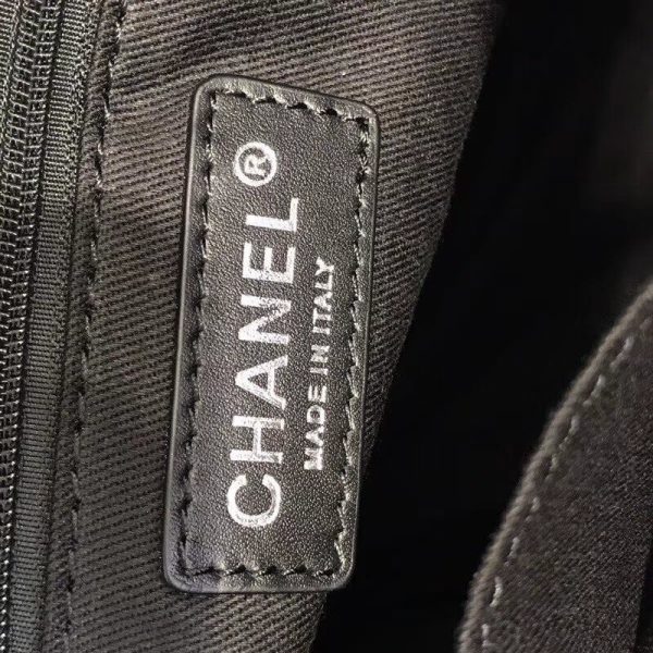 Chanel Deauville Canvas Chain Shoulder Tote - 33cm A66939 - Image 8