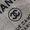 Best Replicas Bags - Chanel Deauville Tote Replica in Ash Grey Canvas, 38cm Shop For Best Louis Vuitton LV Replica Bags With Cheap Price