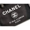 Best Replicas Bags - Chanel Deauville Tote 38Cm Replica Black/White Canvas Bag A66941 Shop For Best Louis Vuitton LV Replica Bags With Cheap Price
