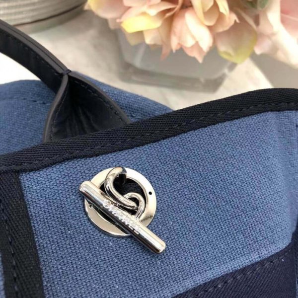 Replica Chanel Deauville 38Cm Canvas Tote Bag - Blue A66941 - Image 7