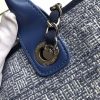 Best Replicas Bags - Replica Chanel Deauville Tote 38cm Blue Jacquard Canvas Bag Shop For Best Louis Vuitton LV Replica Bags With Cheap Price