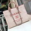 Best Replicas Bags - Chanel Deauville Tote 38Cm Canvas Bag - Bubblegum Pink Replica Shop For Best Louis Vuitton LV Replica Bags With Cheap Price