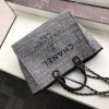 Best Replicas Bags - Chanel Deauville Tote 38cm Charcoal Jacquard Replica Shop For Best Louis Vuitton LV Replica Bags With Cheap Price
