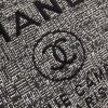 Best Replicas Bags - Chanel Deauville Tote 38cm Charcoal Jacquard Replica Shop For Best Louis Vuitton LV Replica Bags With Cheap Price