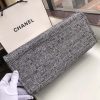 Best Replicas Bags - Chanel Deauville Tote 38cm Charcoal Jacquard Replica Shop For Best Louis Vuitton LV Replica Bags With Cheap Price