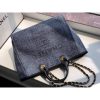Best Replicas Bags - Replica Chanel Deauville Tote 38cm Canvas Bag - Grey Blue Shop For Best Louis Vuitton LV Replica Bags With Cheap Price