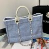 Best Replicas Bags - Replica Chanel Deauville 38cm Tote - Light Blue Canvas A66941 Shop For Best Louis Vuitton LV Replica Bags With Cheap Price