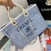Best Replicas Bags - Replica Chanel Deauville 38cm Tote - Light Blue Canvas A66941 Shop For Best Louis Vuitton LV Replica Bags With Cheap Price