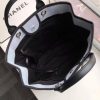 Best Replicas Bags - Chanel Deauville Tote Replica 38cm Light Grey/Black Canvas Bag Shop For Best Louis Vuitton LV Replica Bags With Cheap Price