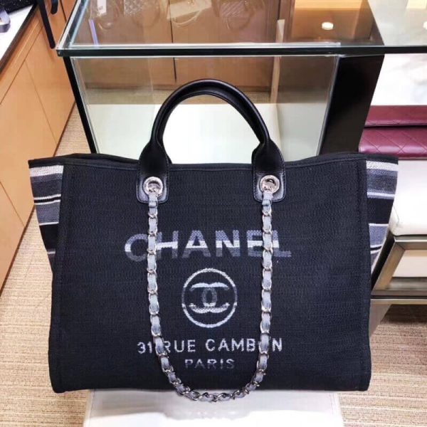 Chanel Deauville Tote 38Cm Multi Canvas Replica Bag A66941 - Image 2